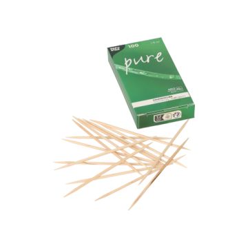 Cure dents, bois "pure" rond 8 cm