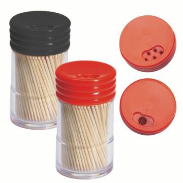 Cure dents, bois rond 6,5 cm en distributeur avec rotatif